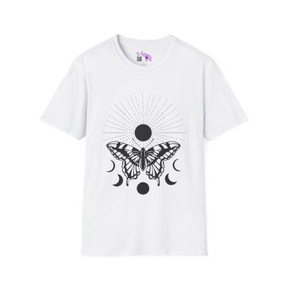 Butterfly w/Sun, Moon, & Stars Adult T-shirt