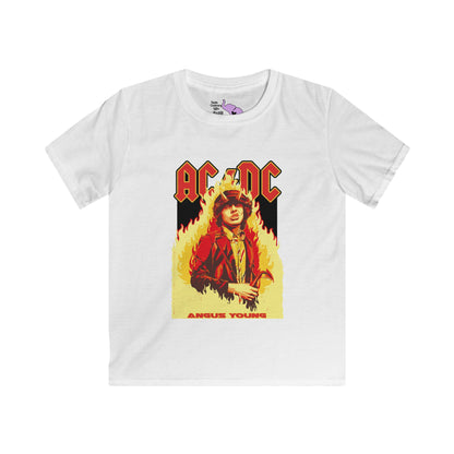 AC/DC Angus Young Kids Softstyle Tee