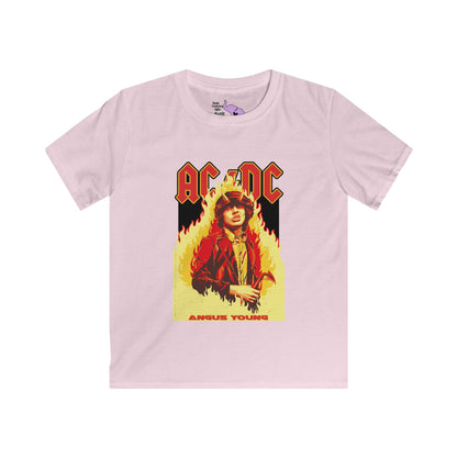 AC/DC Angus Young Kids Softstyle Tee