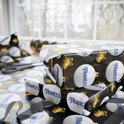 Winter Glam Custom Wrapping Paper (Frances)