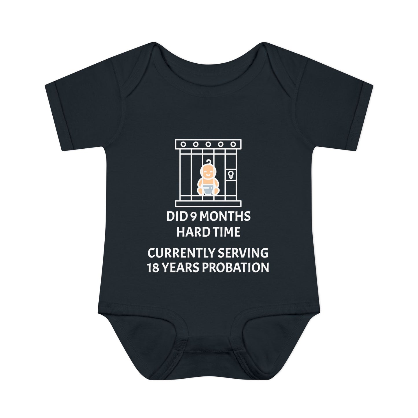 Did 9 Months Hard Time Currently Serving 18 Years Probation Infant Baby Rib Bodysuit
