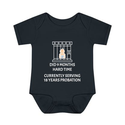 Did 9 Months Hard Time Currently Serving 18 Years Probation Infant Baby Rib Bodysuit