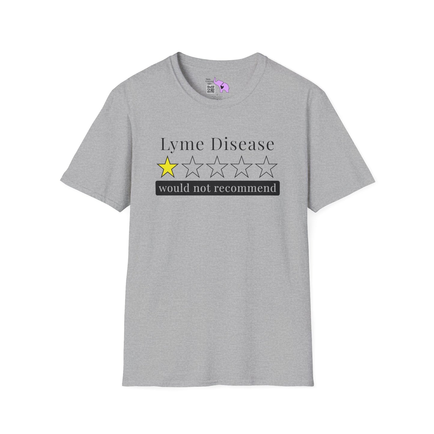 Lyme Disease 1 Star Would Not Recommend Adult T-shirt