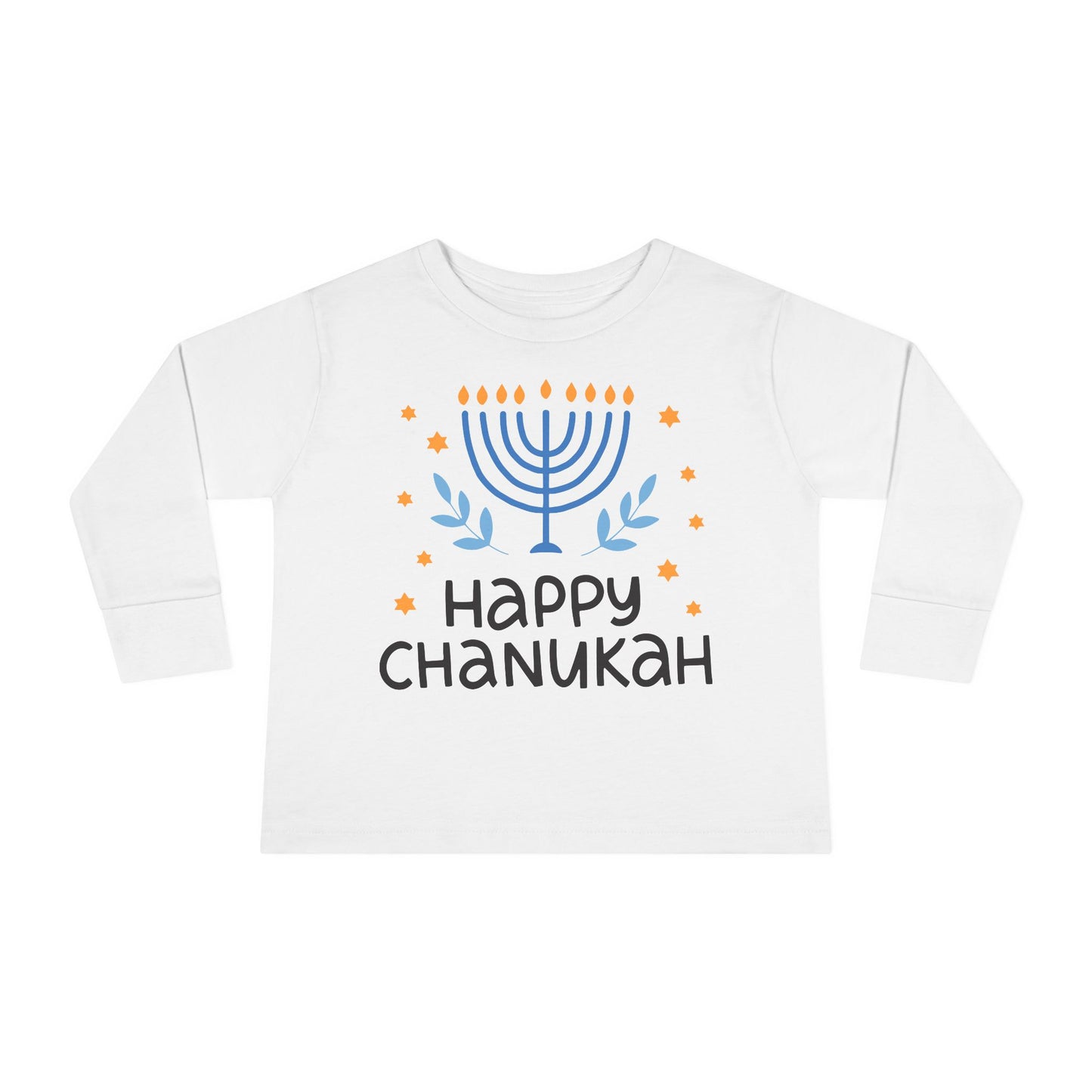 Happy Chanukah Toddler Long Sleeve Tee