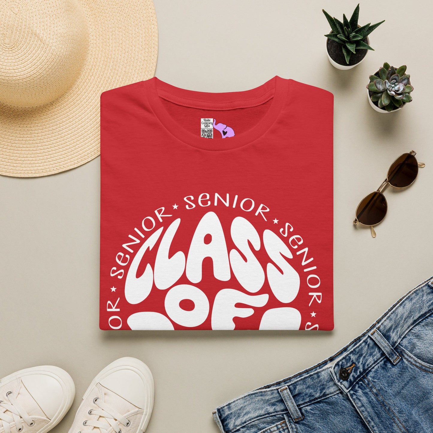 Round Senior Class of 2027 Adult T-shirt