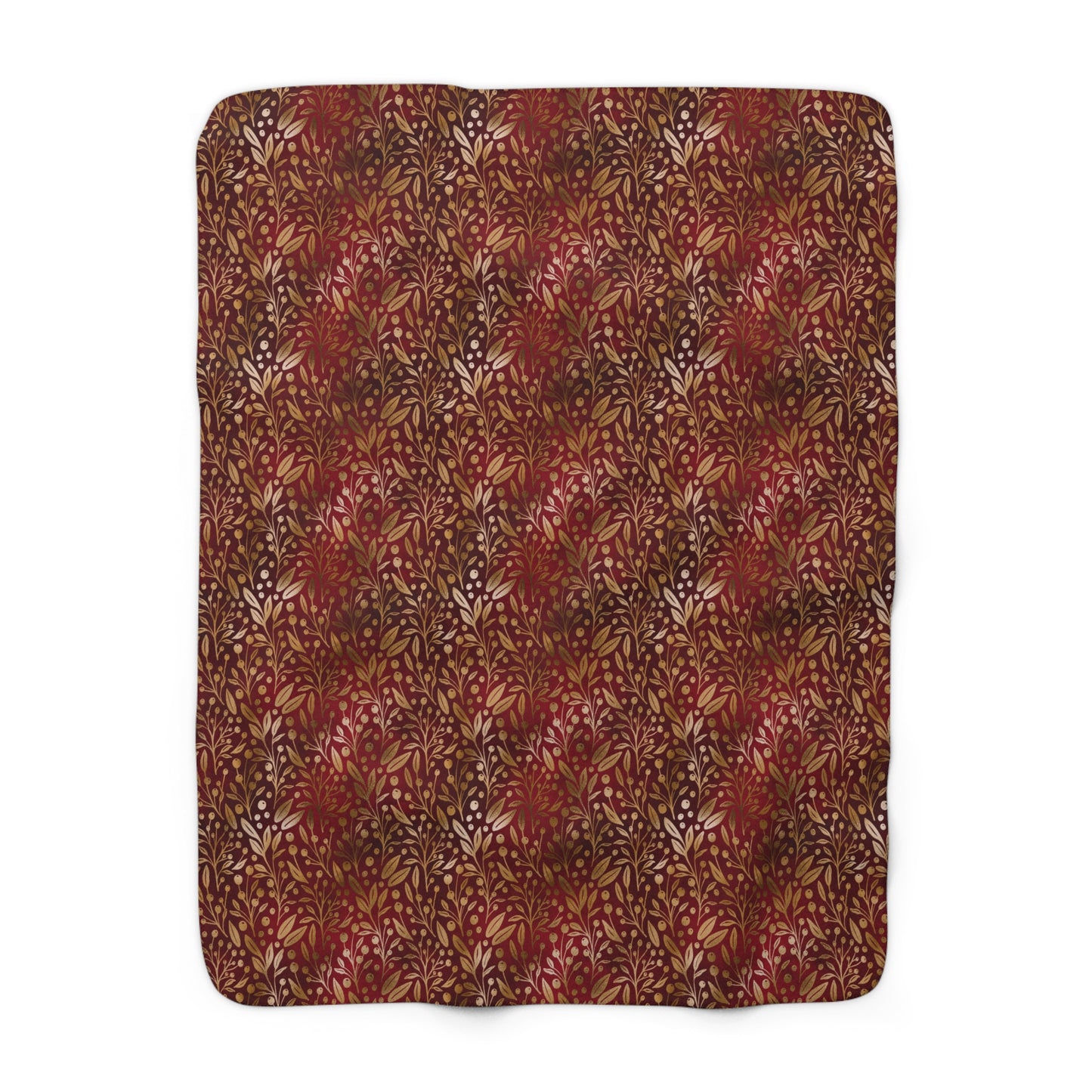 Royal Ember Blossoms Fleece Blanket