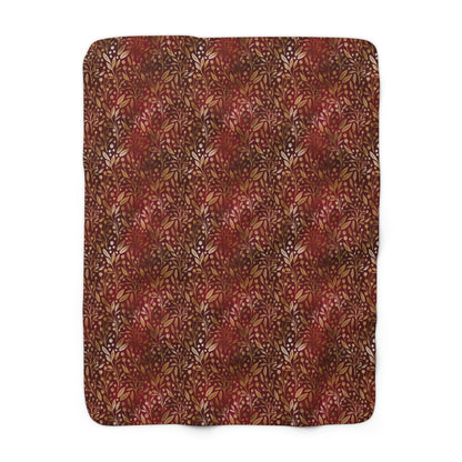 Royal Ember Blossoms Fleece Blanket