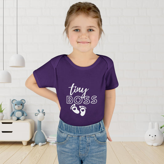 Tiny Boss Infant Baby Rib Bodysuit