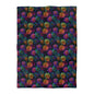 Neon Whisper Blooms Microfiber Duvet Cover