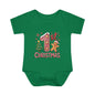 My First Christmas (Gingerbread Man) Infant Baby Rib Bodysuit