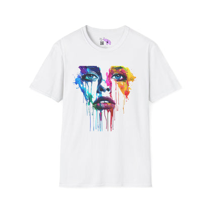 Colorful Face Adult T-shirt