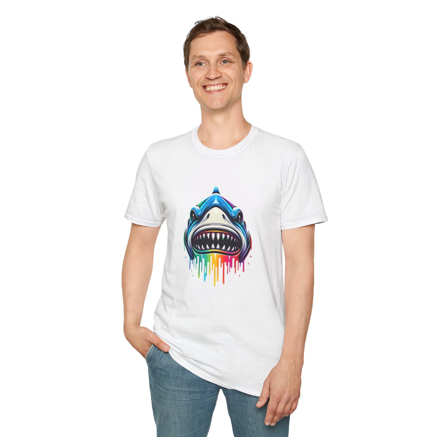 Colorful Shark T-shirt