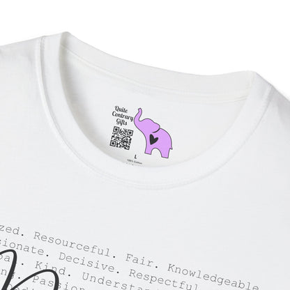 Principal (Descriptive Words) Adult T-shirt