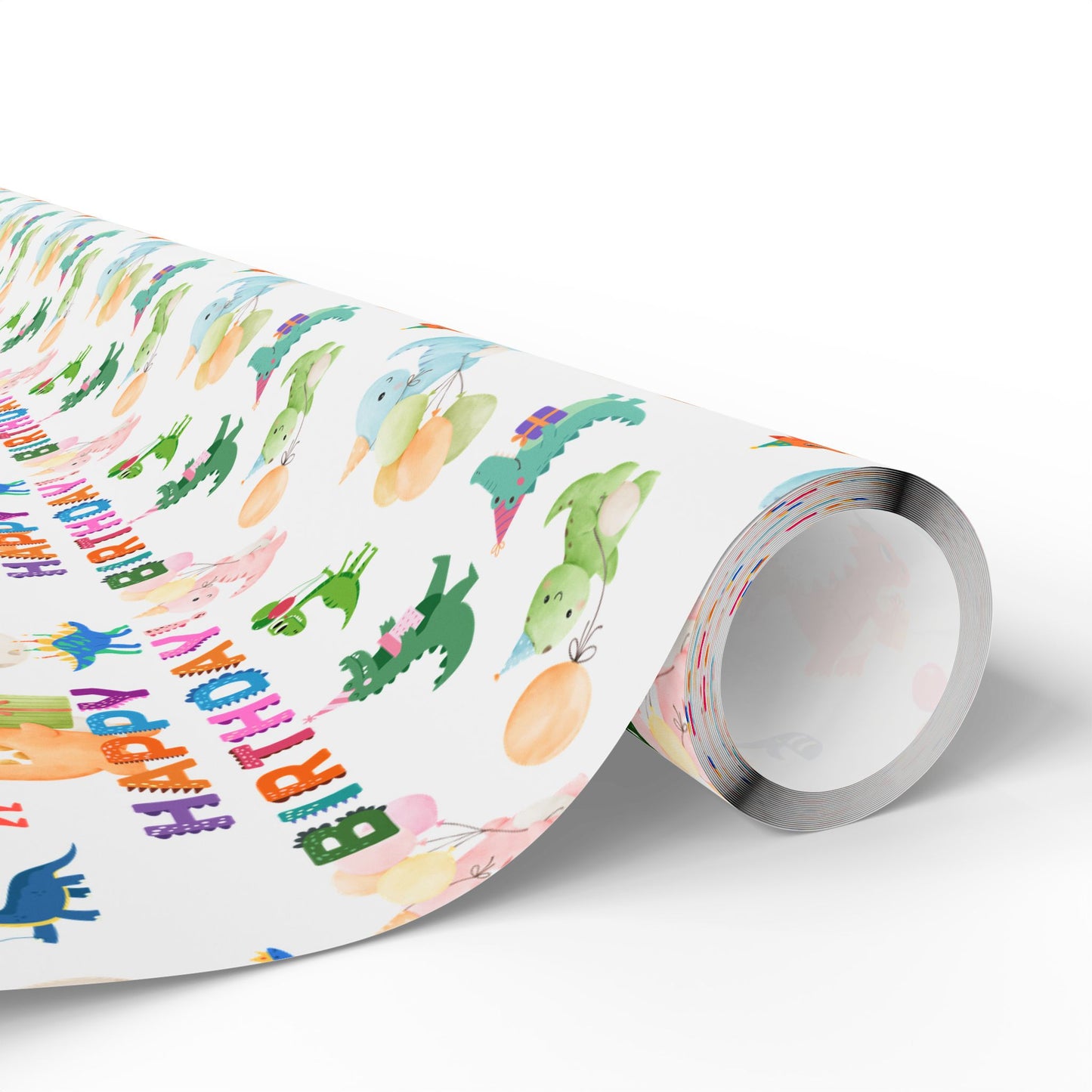 Happy Birthday Dinosaurs Wrapping Paper