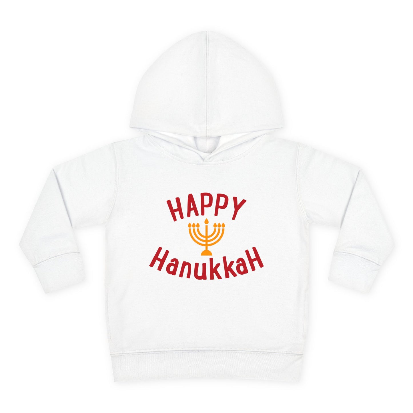 Happy Hanukkah Toddler Pullover Fleece Hoodie