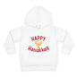 Happy Hanukkah Toddler Pullover Fleece Hoodie