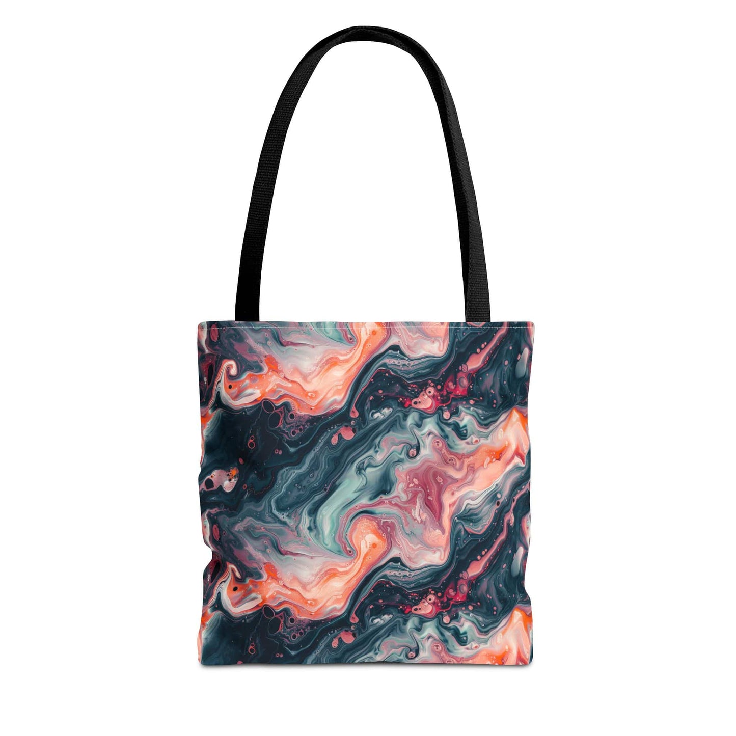 Pink Venom Marble Canvas Tote Bag
