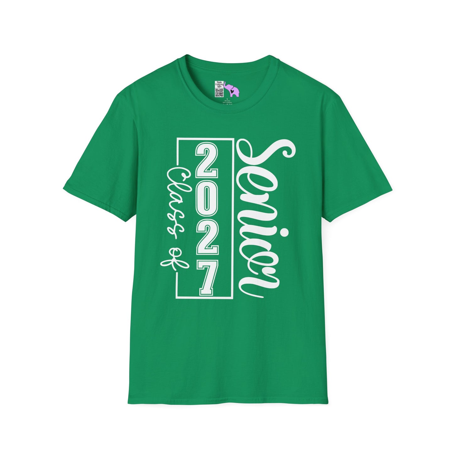 Vertical Class of 2027 Senior Adult T-shirt