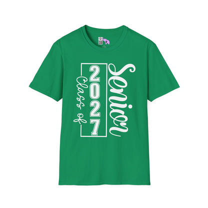 Vertical Class of 2027 Senior Adult T-shirt