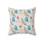 Butterfly Doodles Throw Pillow