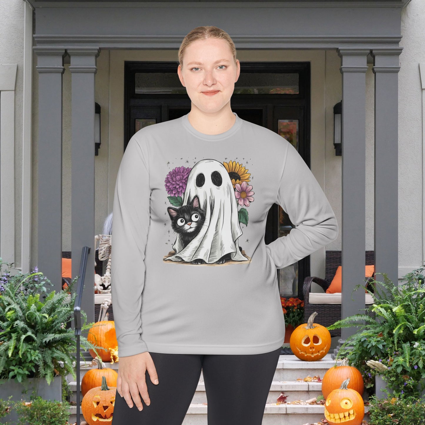 Boo & Purr Adult Long Sleeve Tee