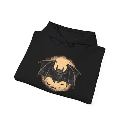 Bat Over Moon Heavy Blend™ Hooded Sweatshirt