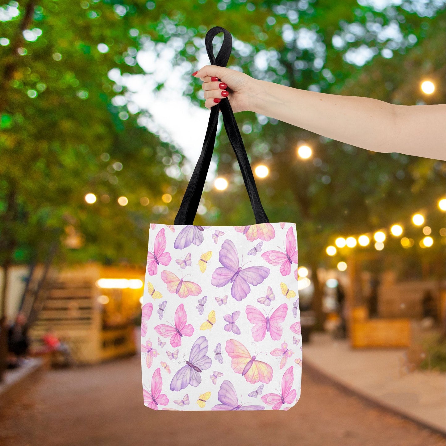 Pastel Butterfly Dreams Canvas Tote Bag