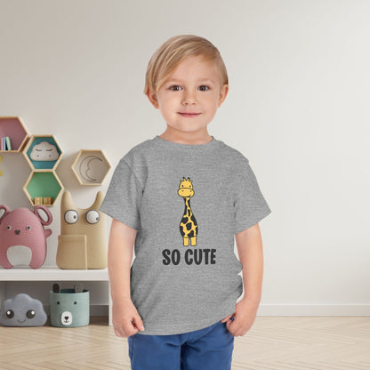 So Cute (Giraffe) Toddler Tee