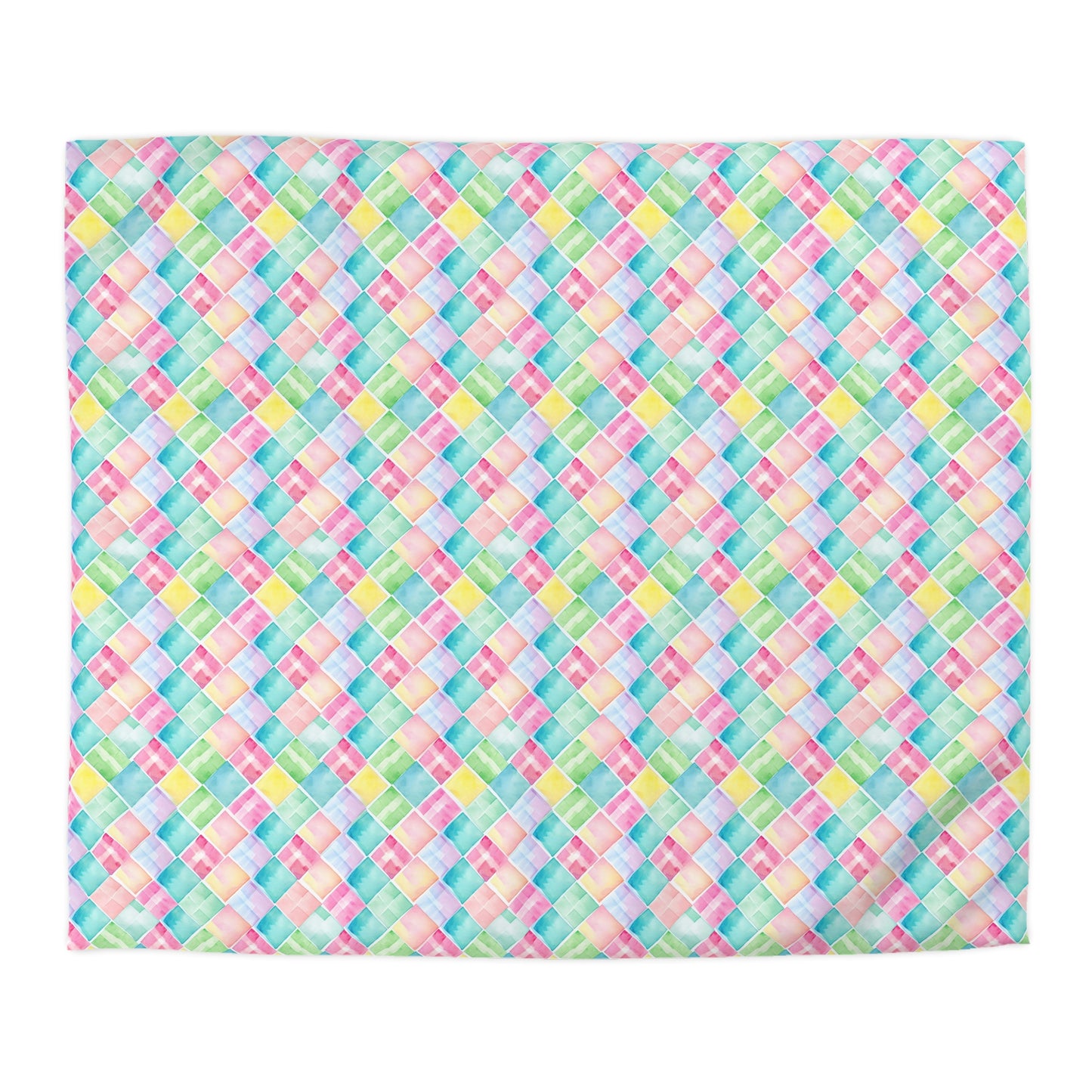 Watercolor Weave Microfiber Duvet Cover