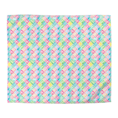 Watercolor Weave Microfiber Duvet Cover