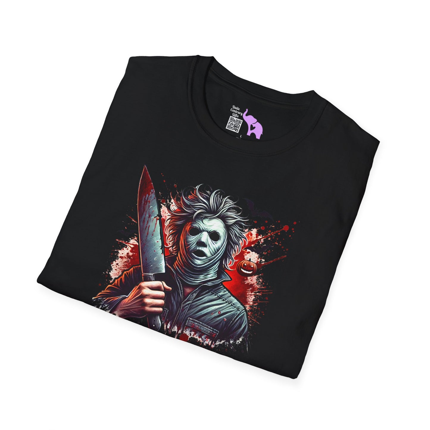 Creepy Halloween Slasher Adult T-shirt