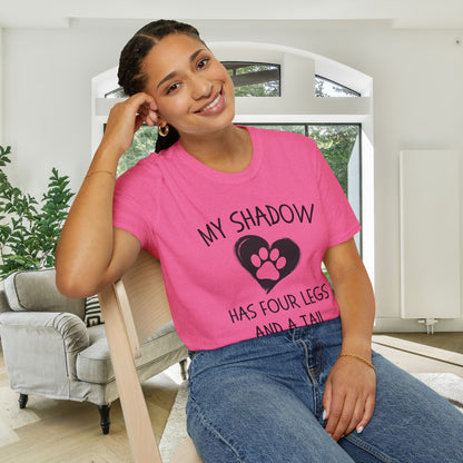 My Shadow Has Four Legs and a Tail Adult T-shirt