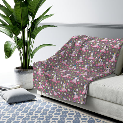 Stardust Unicorn Dreams Sherpa Fleece Blanket