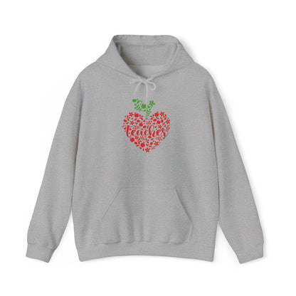 Teacher Heart 1 Heavy Blend™ Hooded Sweatshirt