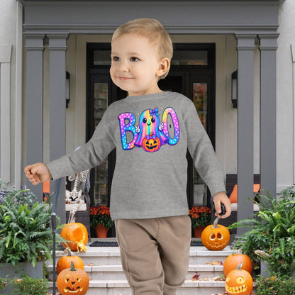 Pastel Boo Toddler Long Sleeve Tee