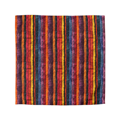 Vertical Vibes Microfiber Duvet Cover