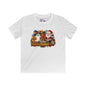 Happy Hallowthanksmas (Ghost/Turkey/Santa) Youth Softstyle Tee