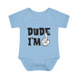Dude I'm 1 Infant Baby Rib Bodysuit
