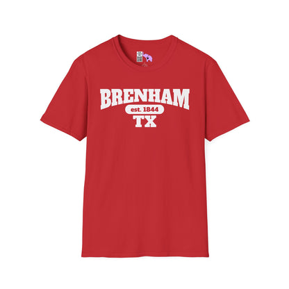 Brenham Tx Est. 1844 Adult T-shirt