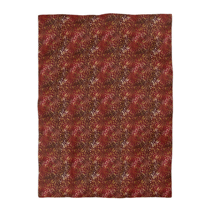 Royal Ember Blossoms Microfiber Duvet Cover