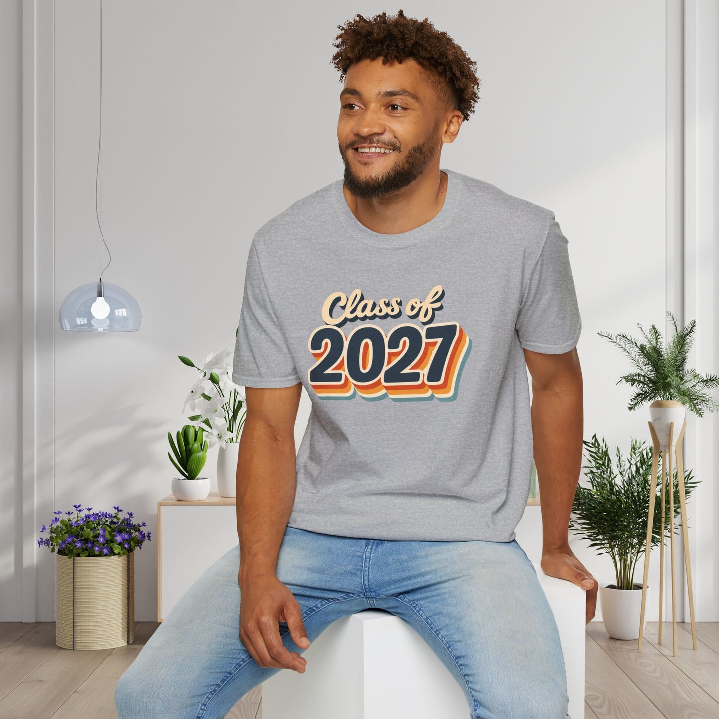 Retro Class of 2027 Adult T-Shirt