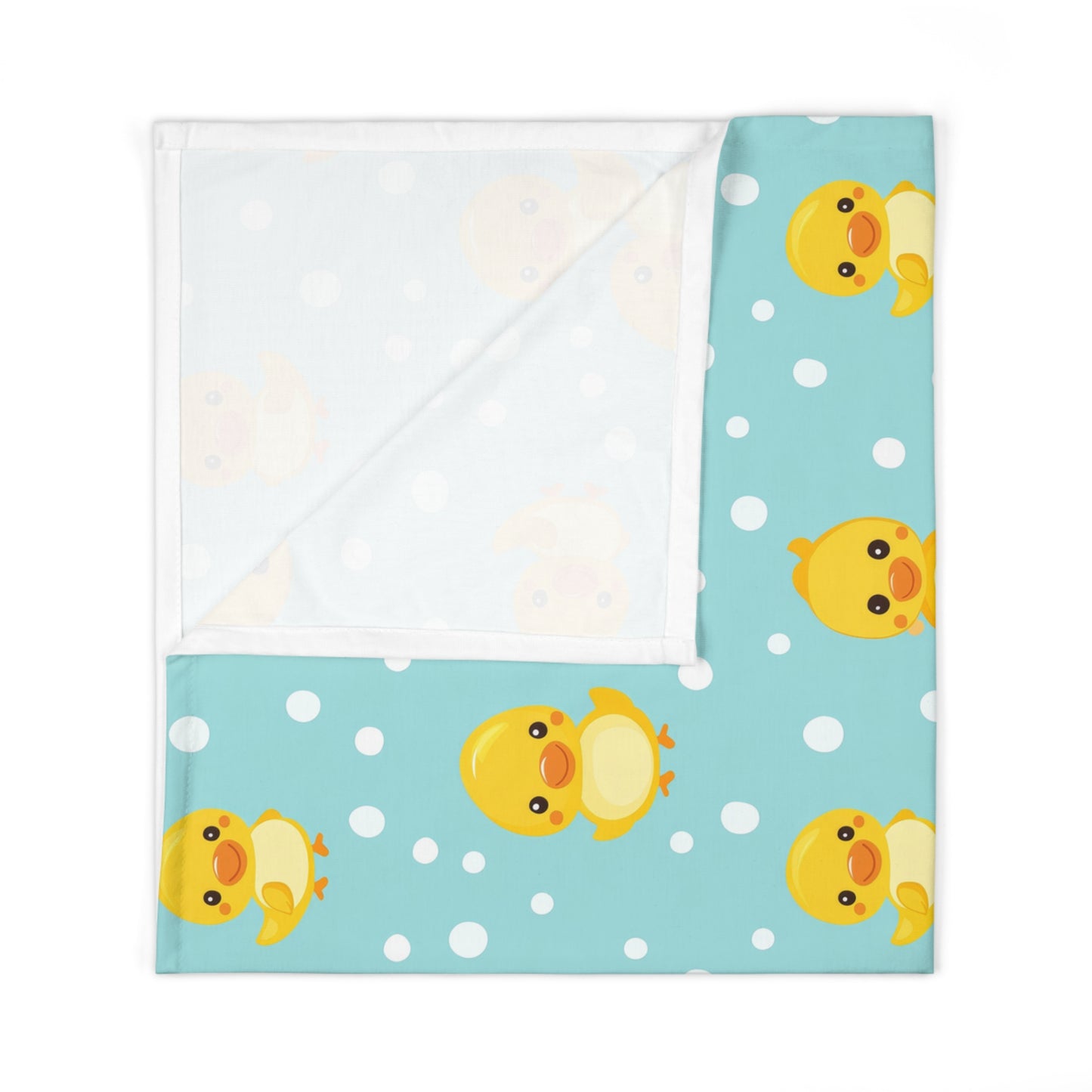 Ducky Dot Parade Swaddle Blanket