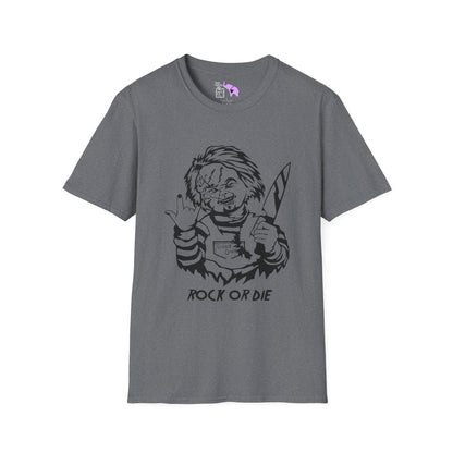 Chucky Rock or Die Adult T-shirt