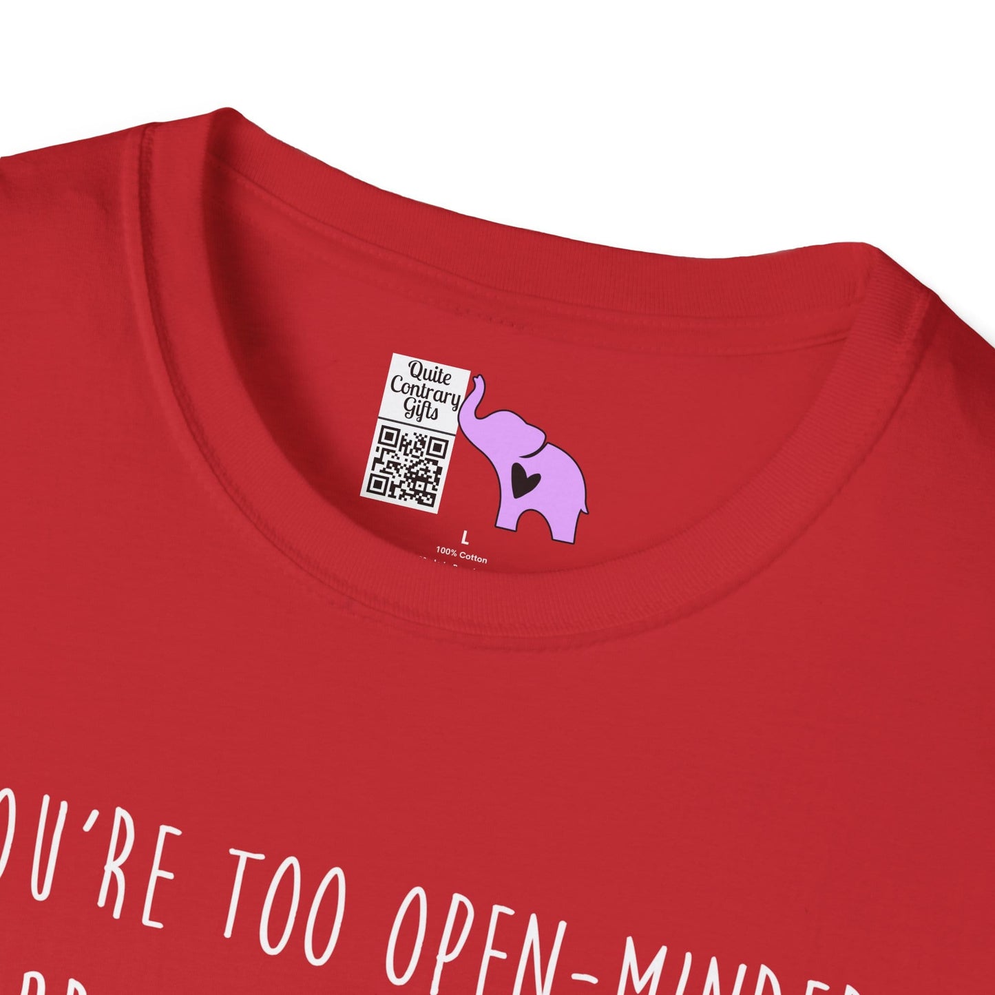 If You're Too Open-Minded Your Brains Will Fall Out Adult T-shirt
