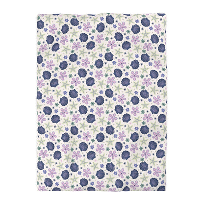 Shellflower Cove Microfiber Duvet Cover