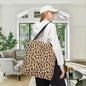 Cheetah Print Canvas Tote Bag