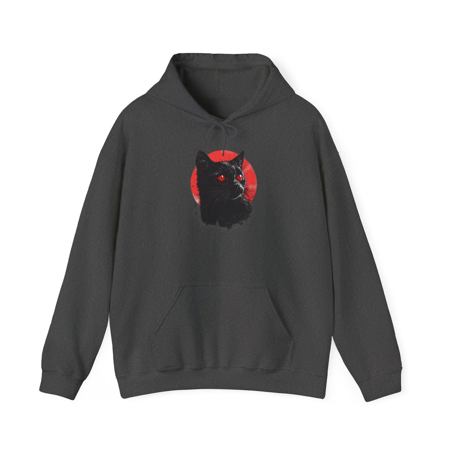 Black Cat Over Moon 2 Heavy Blend™ Hooded Sweatshirt