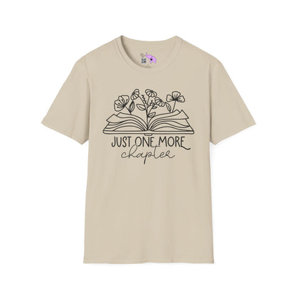 Just One More Chapter (Flowers and Open Book) Adult T-shirt