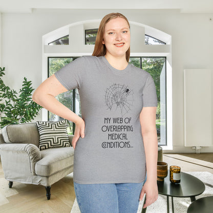 My Web of Overlapping Medical Conditions Adult T-shirt