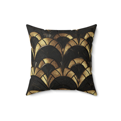 Gilded Elegance Throw Pillow